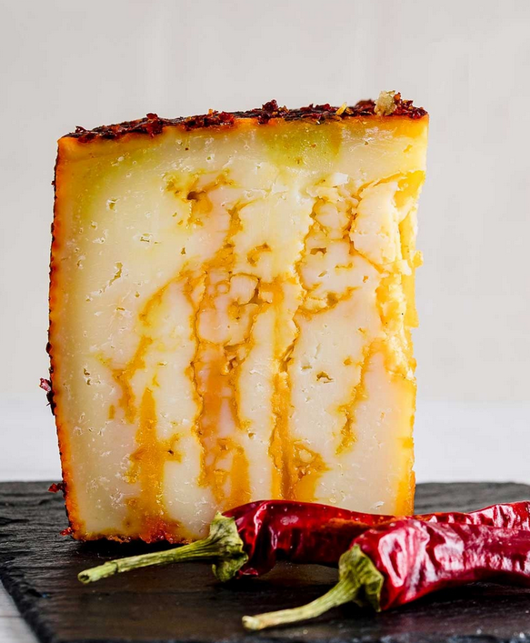 Spicy sheep's cheese